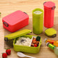 Kids Back To School 2 Compartment Lunch Box With Water Bottle