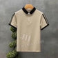 Streetwear Top Stylish with Collar Tee Shirts Shirt Men Clothing Short Quarter Sleeve Summer-Various Options