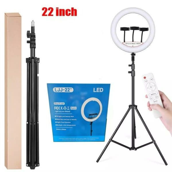 Ring Light for Social Media Videos With Tripod Stand -22inch / 56cm
