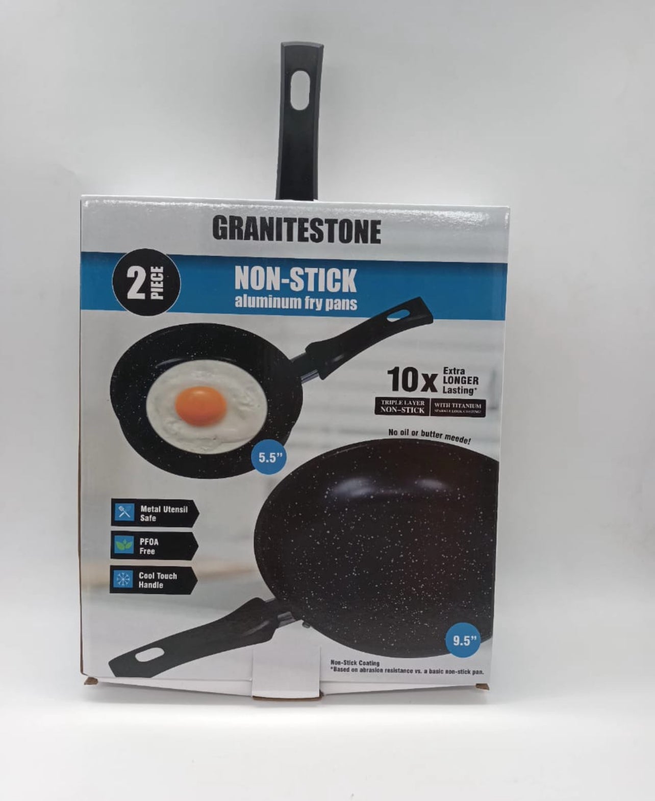 Non-Stick Aluminium Fry Pan 2pc Set