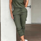 Ladies Crew Neck Top & Cargo Pants