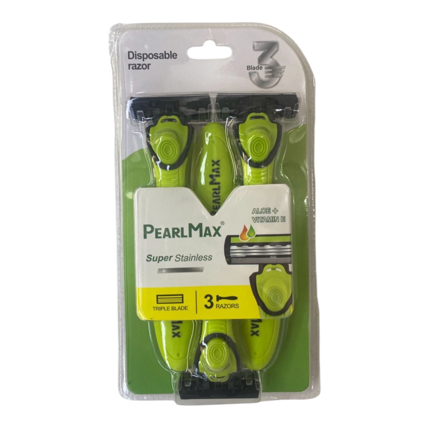PearlMax SuperStainless 3 Pack Razors