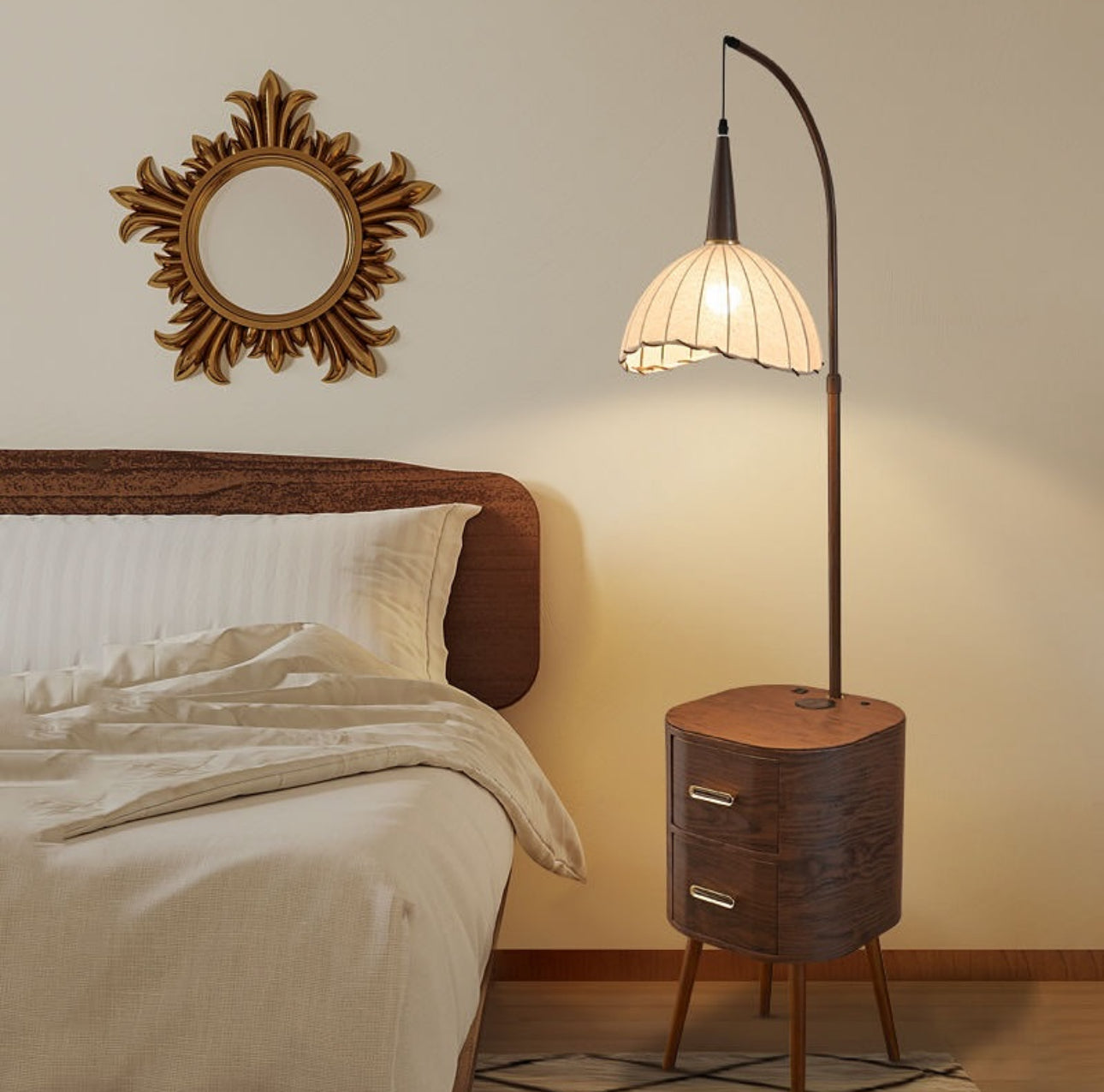 MFurn Retro Floor Lamp – Modern Smart Bedroom & Antique Bedside Table Lamp