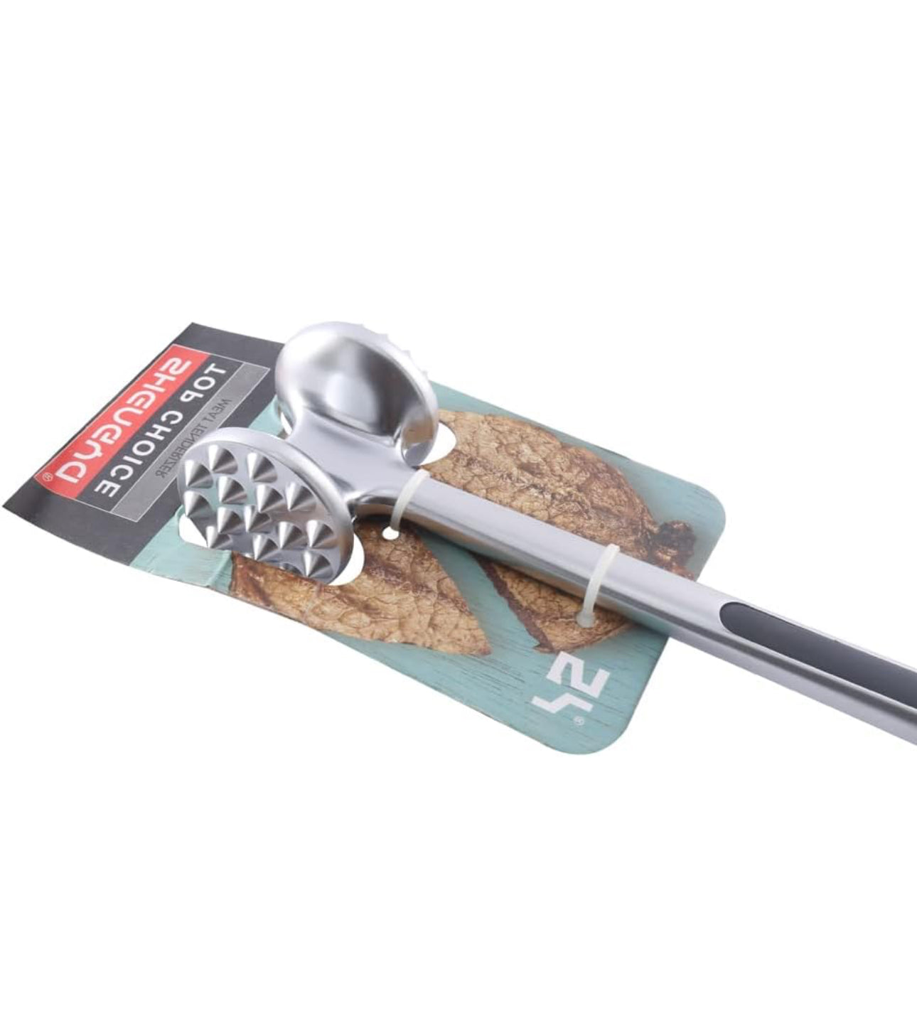 Kitchen Aluminum Meat Tenderizer Mallet - Silver