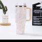 M-Home 1200ml Stainless Steel Thermal Bottle Cup with Handle, Lid & Reusable Straw – Leakproof, Double-Wall Insulated, Dishwasher Safe, Hot &amp; Cold Drink Travel Tumbler