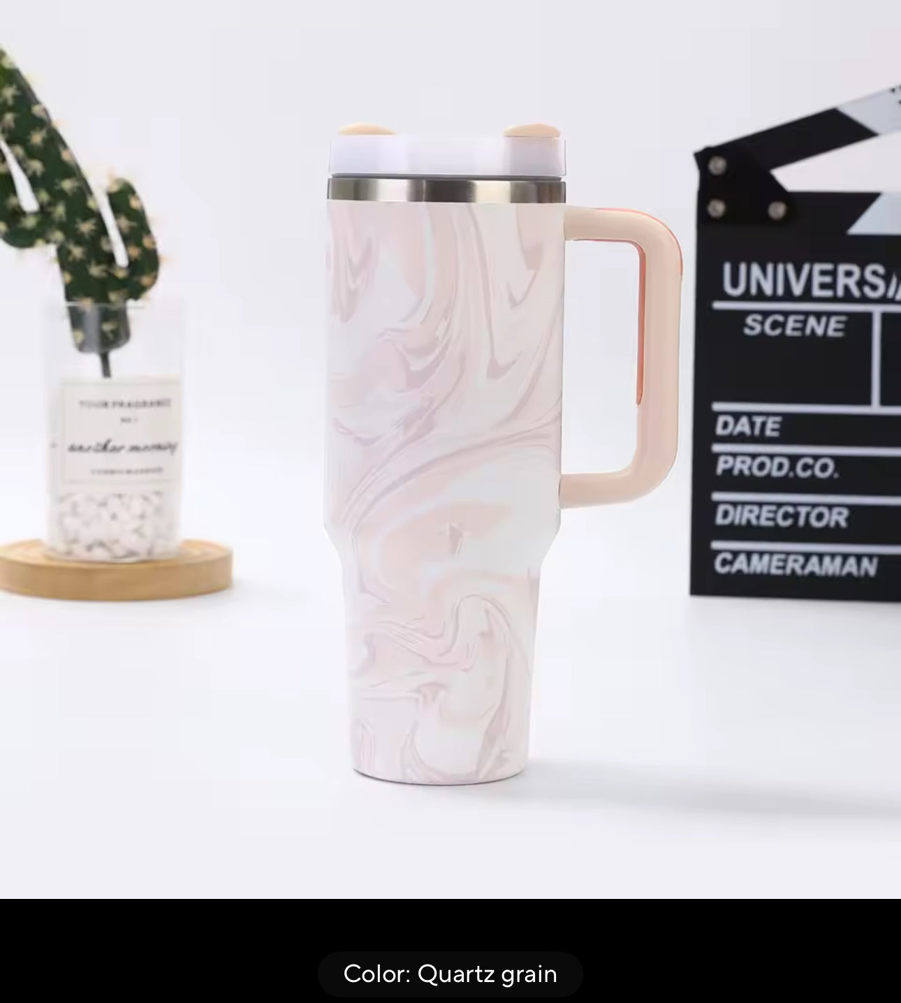 M-Home 1200ml Stainless Steel Thermal Bottle Cup with Handle, Lid & Reusable Straw – Leakproof, Double-Wall Insulated, Dishwasher Safe, Hot &amp; Cold Drink Travel Tumbler
