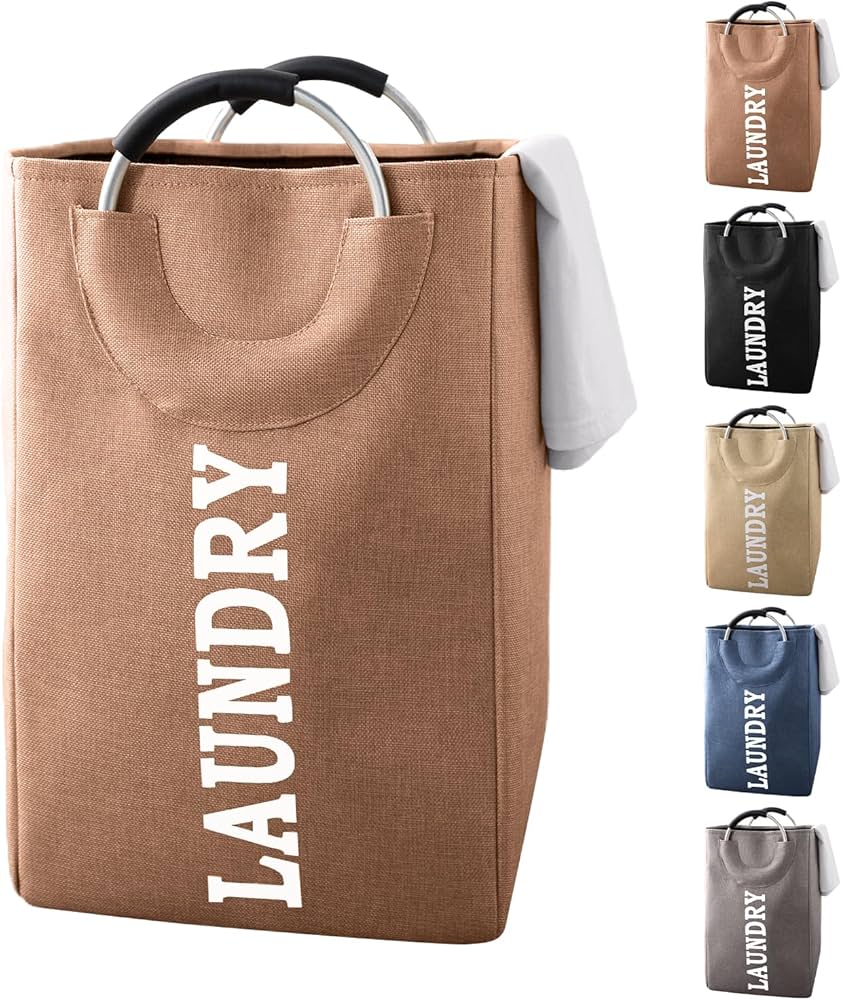 MHome Collapsible Laundry Bag with Ring Handles-Various Options
