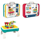 Kids Blocks Creative Table Building Set – Educational Construction Play Table with Blocks & Marble Run (3+ Years)
