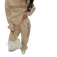 Ladies Oversized Fleece Hoodie Tracksuit-Various Colours