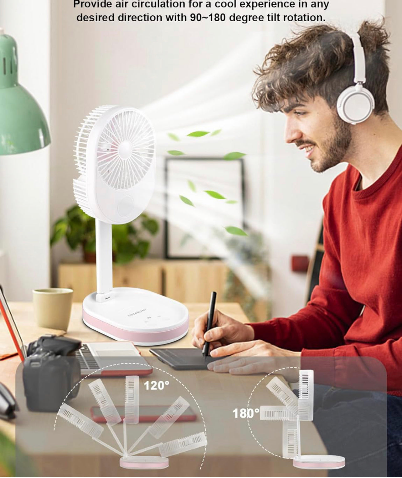 MULTI-FUNCTION FOLDING FAN WITH LIGHT