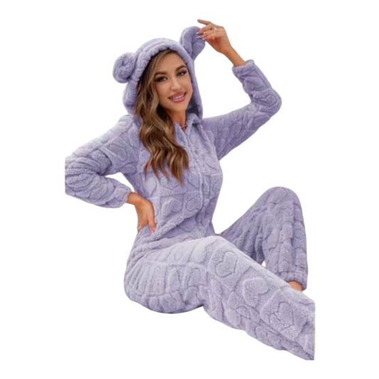 Women’s Plush Onesie Pyjamas -Various Colours