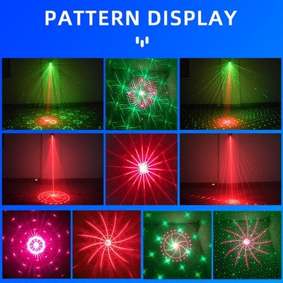 MTech 60Pattern Laser Projector LED Stage Light RGB Disco DJ KTV Show Party Lighting-USB