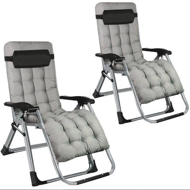MHome Folding Reclining Deck Chair-Various Colours