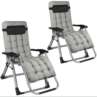 MHome Folding Reclining Deck Chair-Various Colours