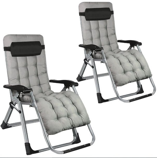 MHome Folding Reclining Deck Chair-Various Colours
