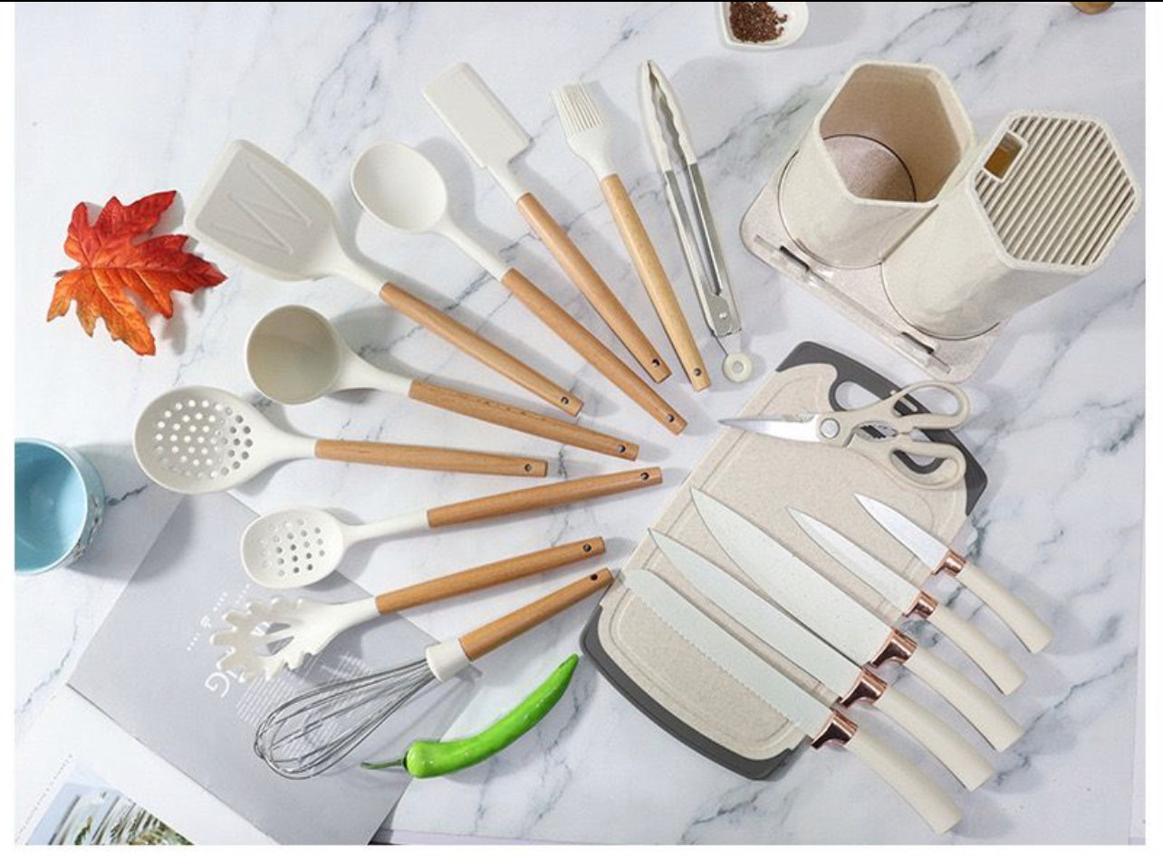 Kitchen Knife & Utensil Set 18pcs