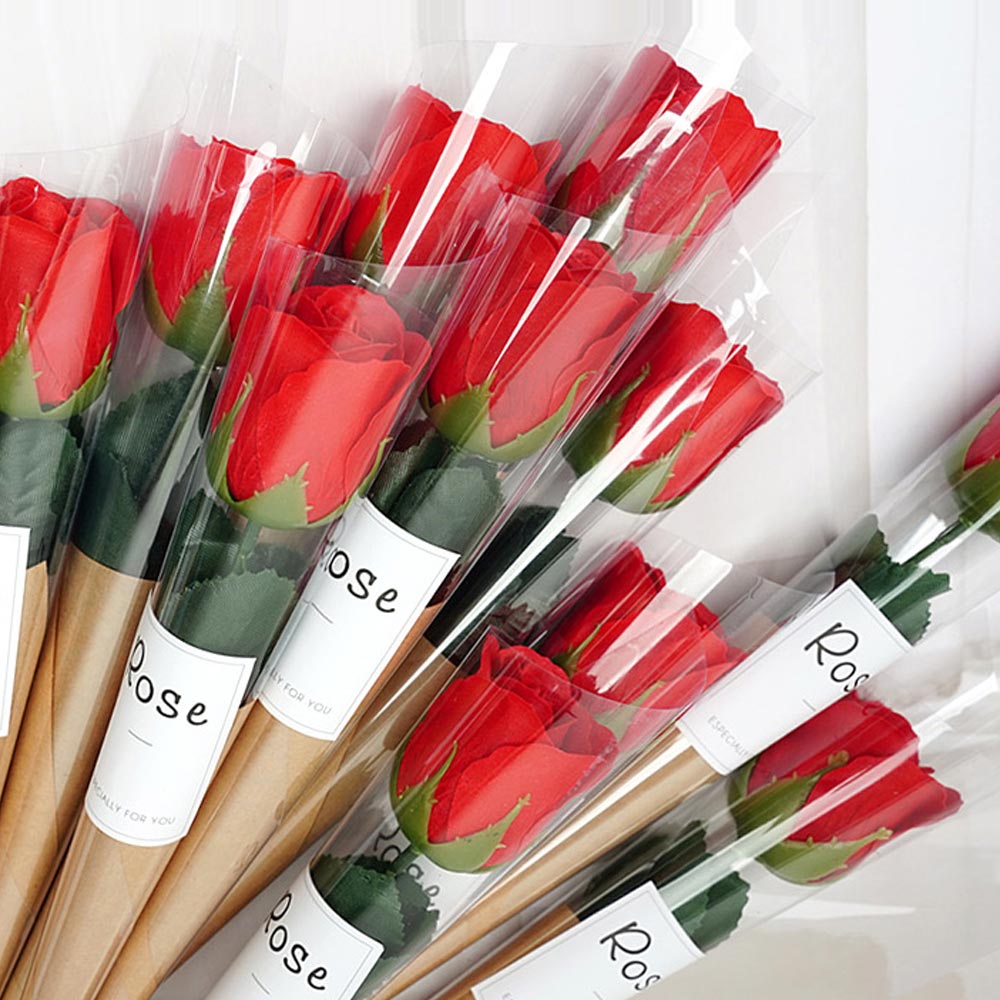 Valentines Artificial Red Scented Rose 1pc