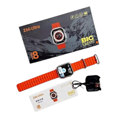 Z66 Ultra Series 8 Smart Watch Ultra Big 1.93 Inch Screen Smartwatch Heart Rate Monitor Ultra Smart Watch
