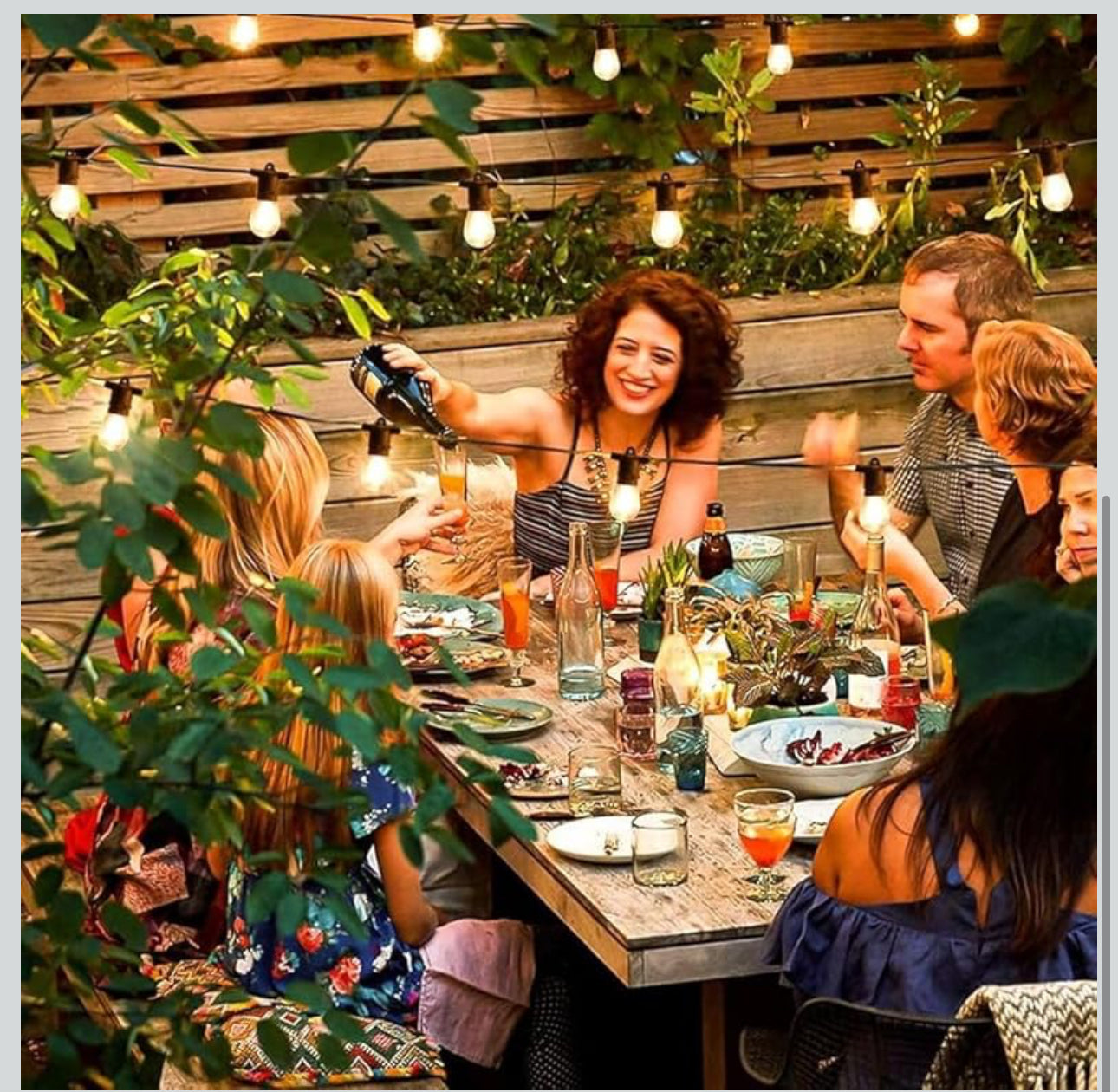 MTech 
10m 20Bulbs- Solar LED Solar Powered Outdoor Festoon String Lights, Hanging Bulbs