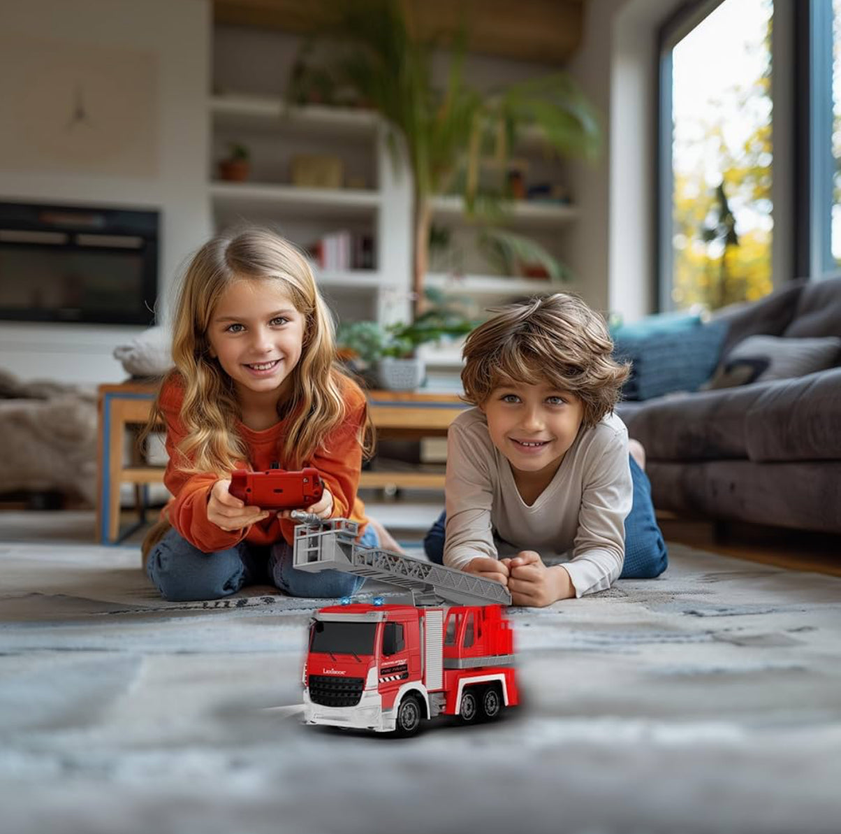 Pro RC Fire Truck Remote Control Fire Truck Rechargeable Red