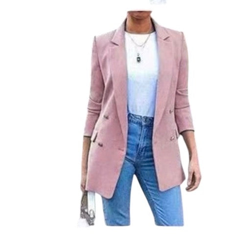 Ladies Double Breast Blazer-Various Colours