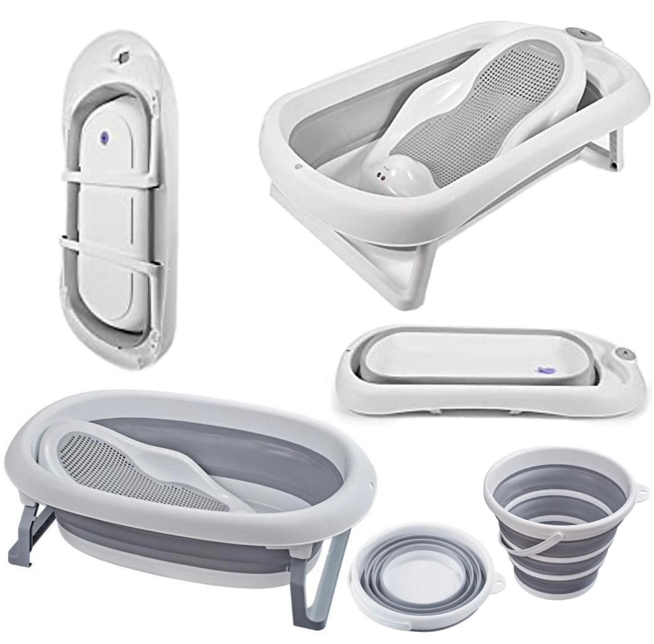 New Born/Toddler Folding Bathtub Set 3pc