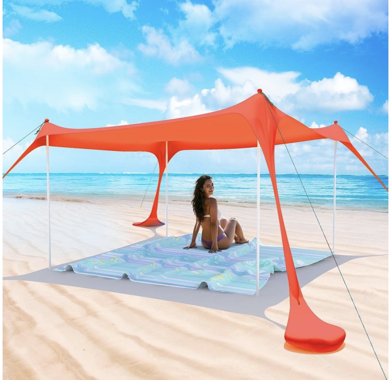 Beach Tent Canopy & Beach Mat-Various Options