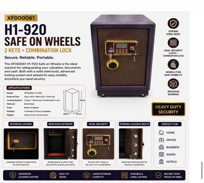 MHome High Capacity Commercial Grade Security Safe
