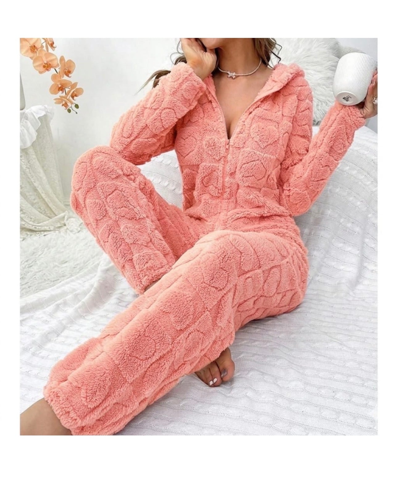 Women’s Plush Onesie Pyjamas -Various Colours