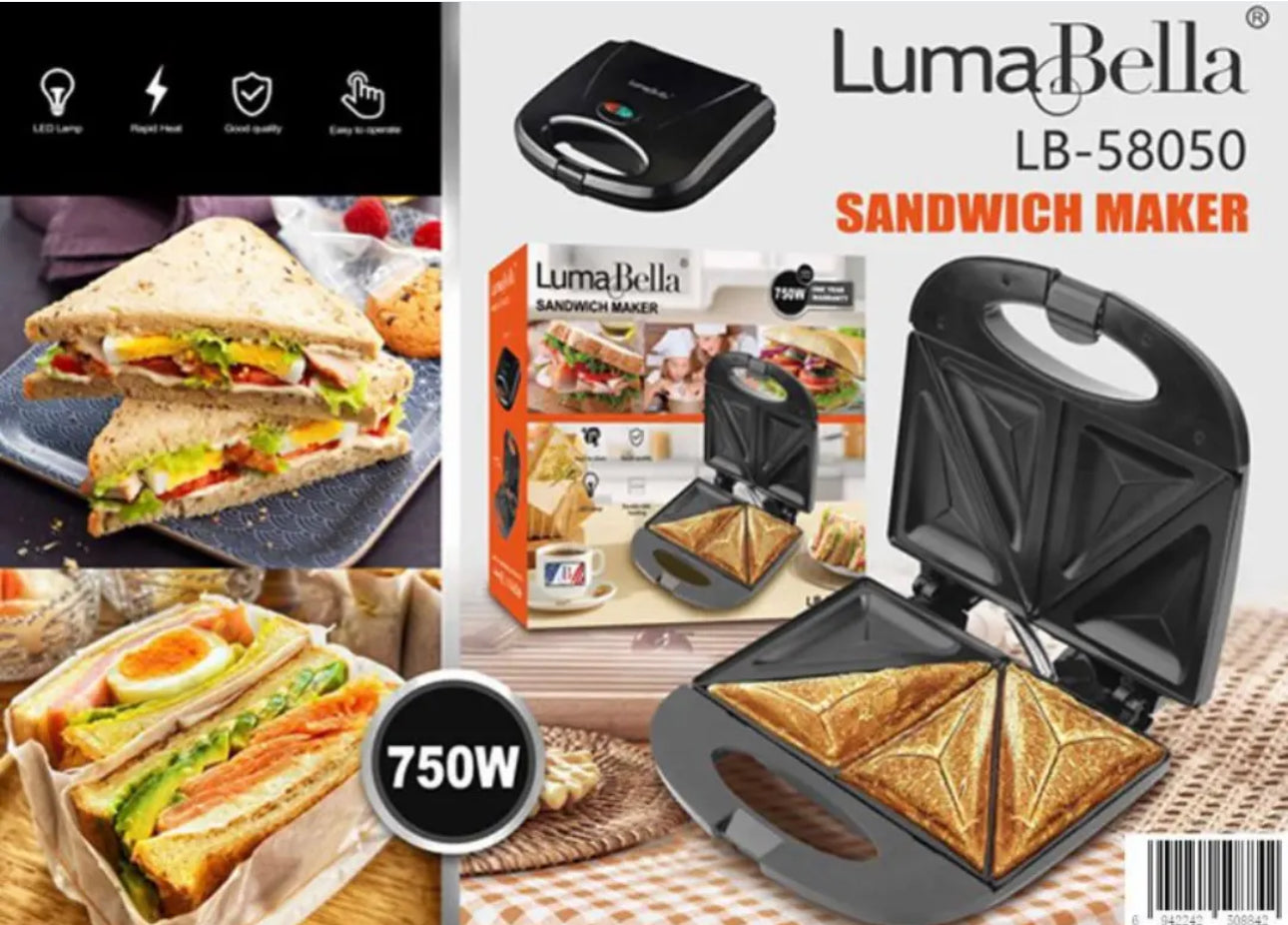 Luma Bella Sandwich Maker 750w
