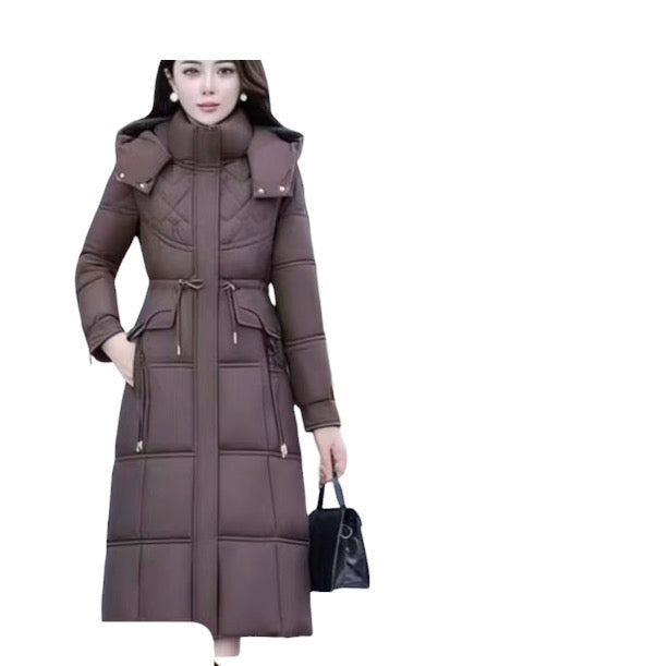 Ladies Stylish SlimFit Long Puffer Jacket-Various Colours