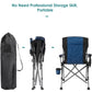 Foldable Folding Chair with Pocket Carrying Storage Bag Cup Holder Packable Portable for Camping Fishing Outdoor Indoor Use