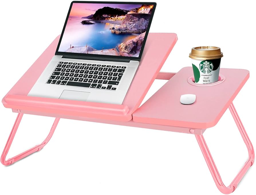 MFURN Laptop Desk for Bed Couch, Portable Lap Desk for Laptop, Bed Table for Laptop, Foldable Laptop Stand for Bed, Bed Desk for Laptop and Writing
