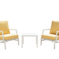 MFurn Daphne 3pc Aluminium Patio Sofa Set with Side Table – Various Colours