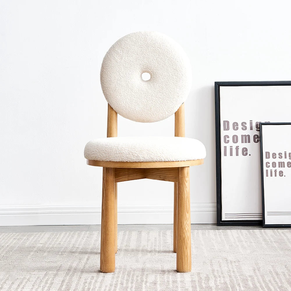 MFURN Donut Back Modern Dining Chair Available In Black or White Colour Options