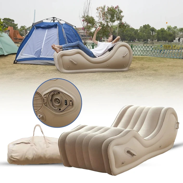 MHome Sensual Curv Inflatable Multifunctional Love Seat Sofa
