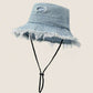 Ladies Distressed Vintage Denim Bucket Hats-Various Options