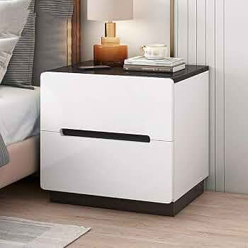 MFURN Minimalist Modern Bedside Pedestal Nightstand-Various Options