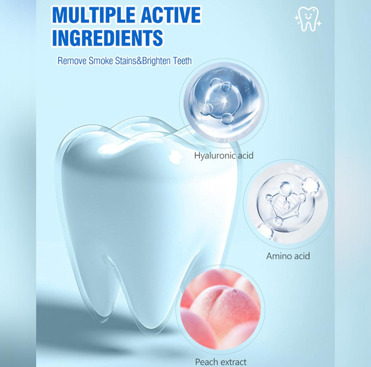 Natural Tooth Powder,Mouth Odor Removing Portable Tooth Powder - Teeth Cleaning Necessities for Food Stains, Sugar Stains, Juice Stains, Tea Stains, Coffee Stains.