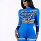 Ladies Sexy Speed Racer Style Bodysuit-Various Colours