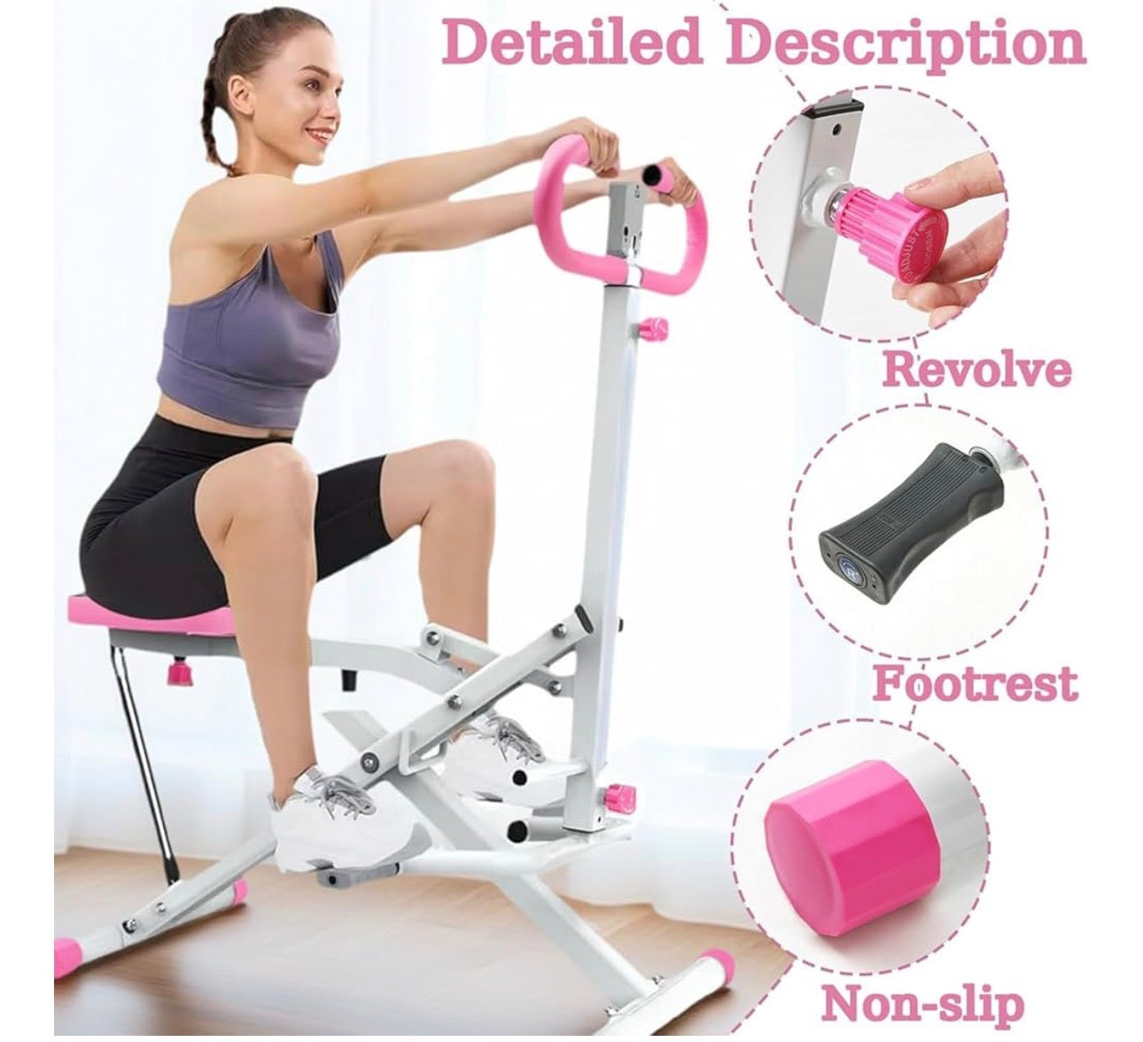 Pro-Sportz 
Foldable Squat Machine for Women,Glutes Workout Machines with LCD Display & Adjustable Seat