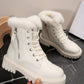 Women's Winter Ankle Boots, Velvet Padded Ankle Boots, Warm Thick Soles Cotton Ankle Boots, Short Ankle Boots, Non-Slip