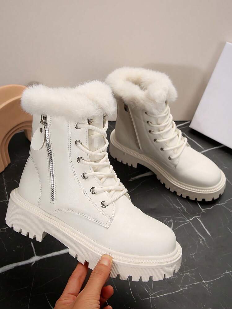 Women's Winter Ankle Boots, Velvet Padded Ankle Boots, Warm Thick Soles Cotton Ankle Boots, Short Ankle Boots, Non-Slip