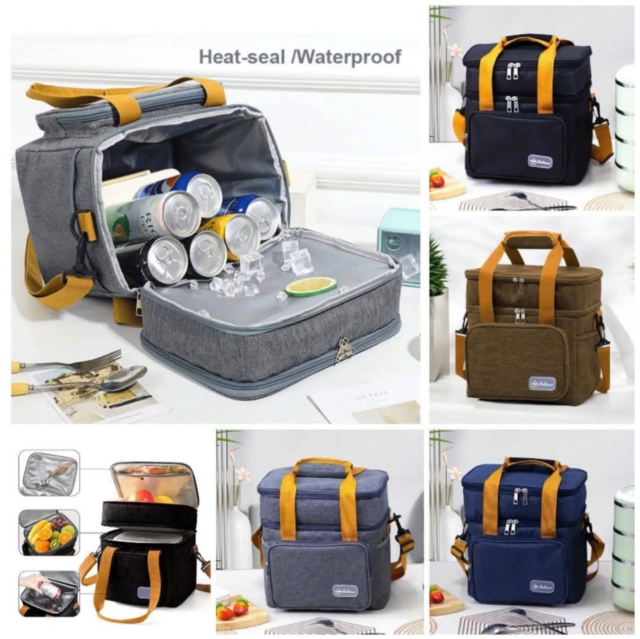 Insulated Large Cooler Bag-Various Colours