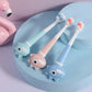 Dinosaur two-color small cute dinosaur children's milk teeth baby cleaning teeth gum care soft bristle toothbrush