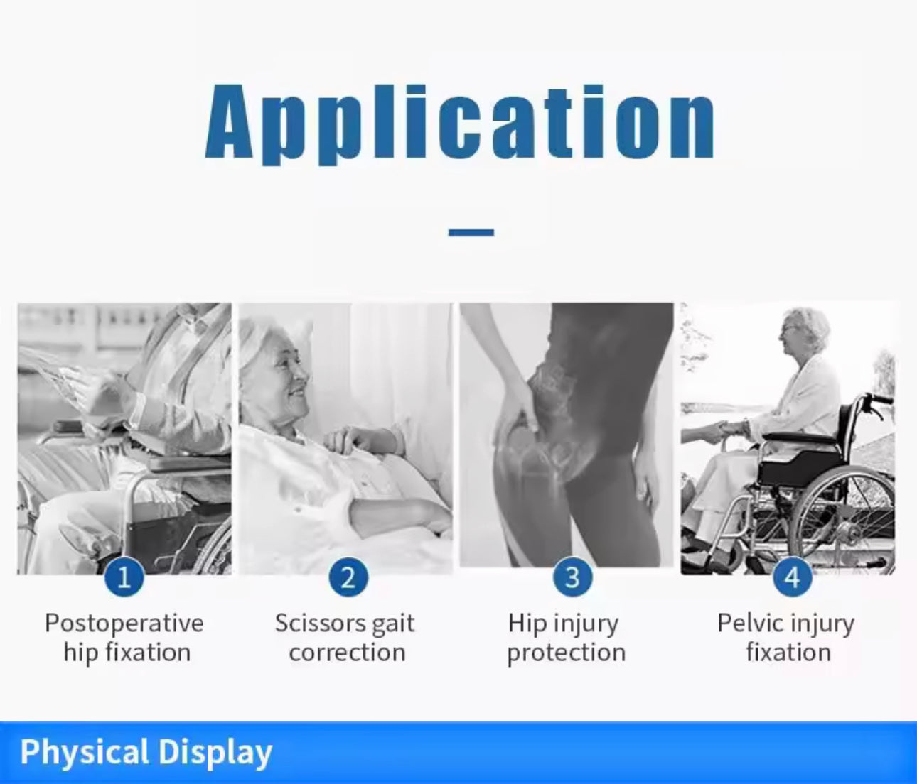 Hip Joint Dislocation Of Hip Abduction Orthosis Fixation Hinge Adjustable Waist Leg Brace Femur Injury
