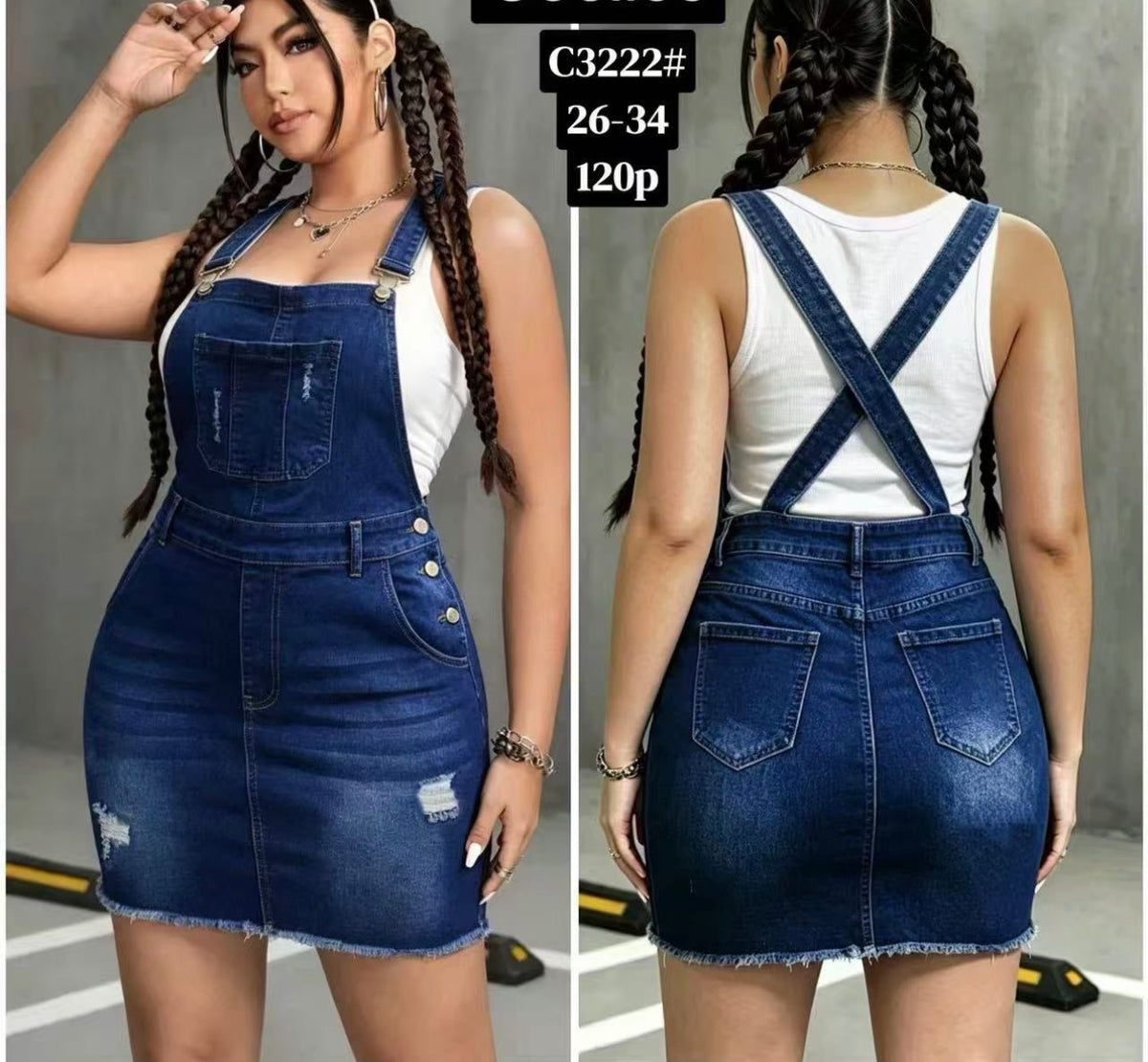 Ladies Classic Bib Style Denim Jumpsuit-Various Options