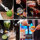 Stainless Steel Cocktail Shaker Set 11 Pieces Bartender Tools Kit-550ml