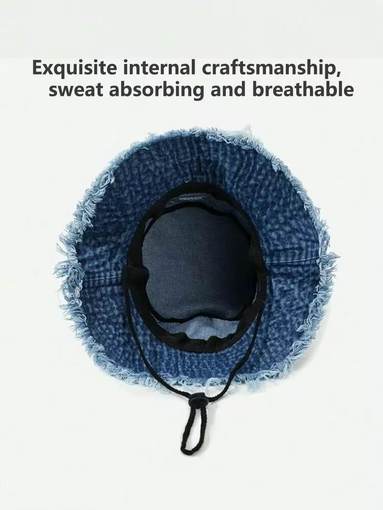 Ladies Distressed Vintage Denim Bucket Hats-Various Options