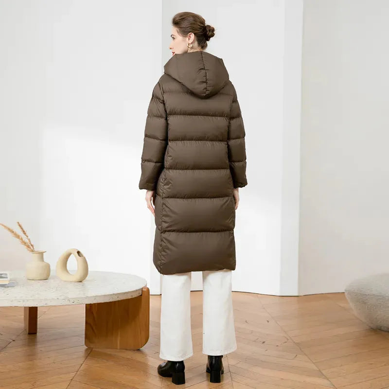 Hooded Long Puffer Jacket-Various Colours